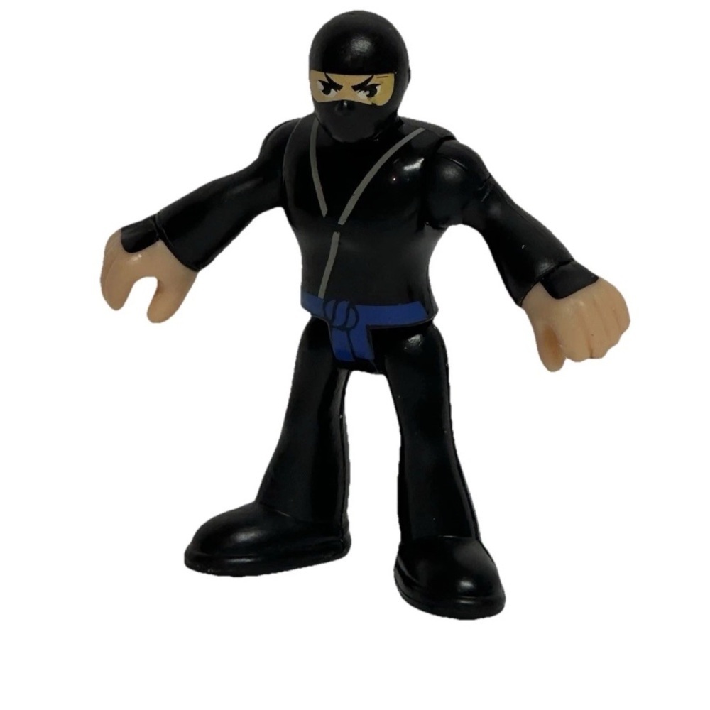Imaginext Samurai Ninja Glider Blue Belt Action Figure Only Black Outfit